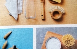 Rendu supérieur sur papier créatif texturé