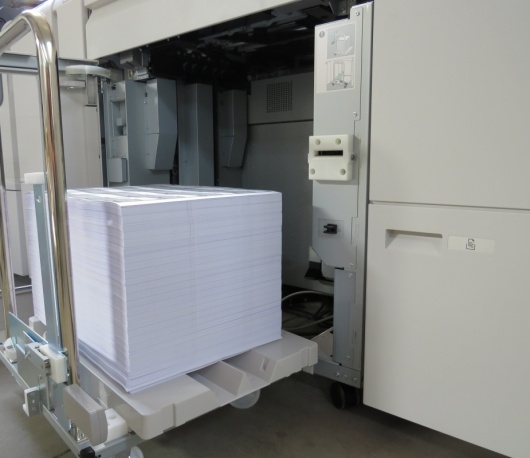 Sortie de pile impression num&eacute;rique