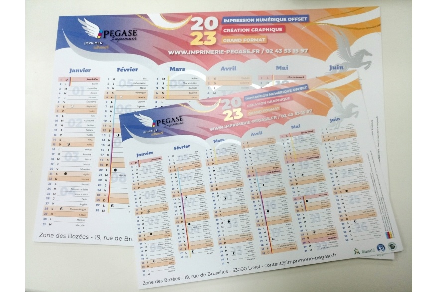 calendrier pegase