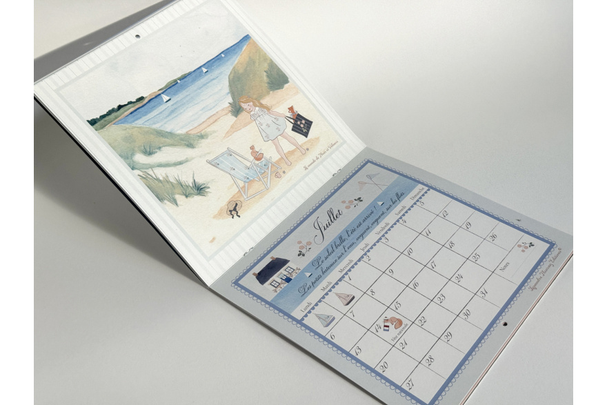 Calendrier illustré Vue 2